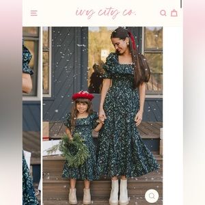 IVY CITY CO Mini Gracie dress in holly size 2